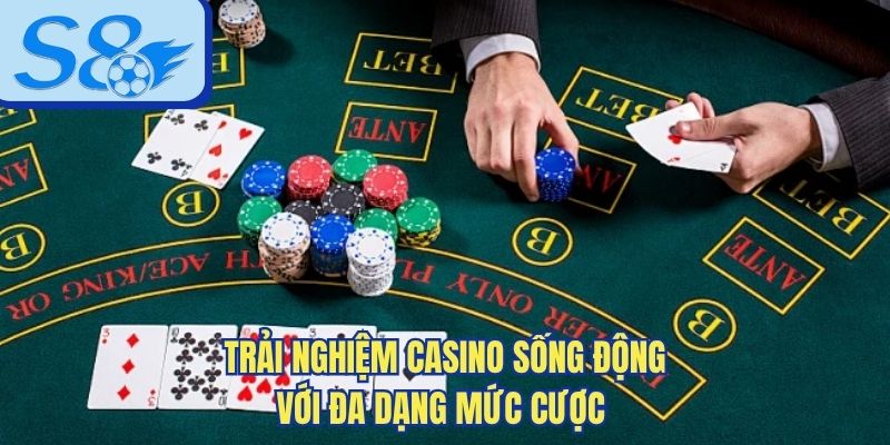 Trải nghiệm casino sống động với đa dạng mức cược
